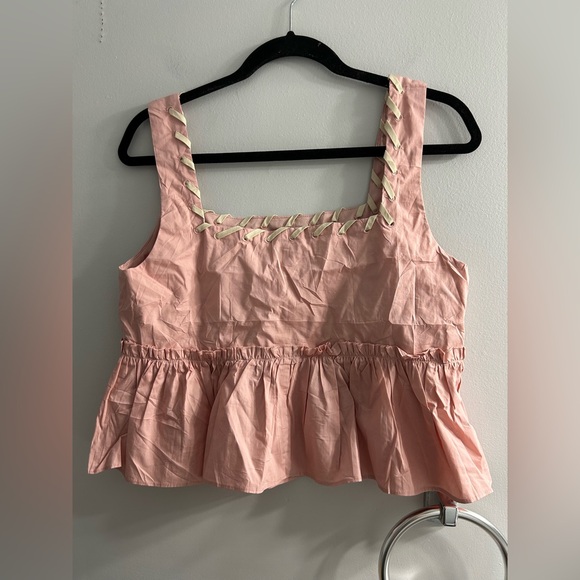 NWT Anthropologie En Elly Babydoll Stitch-Trim Tank - Picture 8 of 8